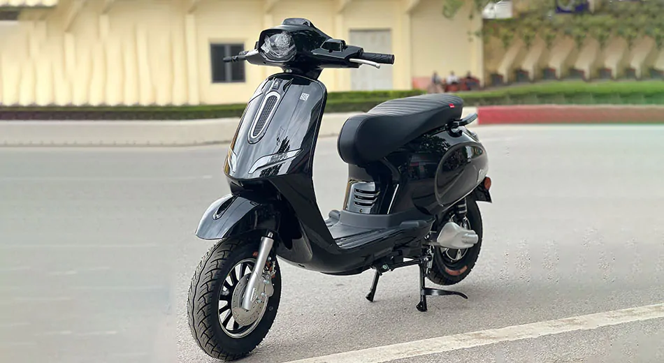 Xe Máy Điện Ally Vegas 5 Xe May Dien Ally Vegas Mau Den Bong